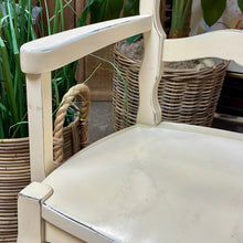 Load image into Gallery viewer, Cream Ladderback Dining Arm Chair