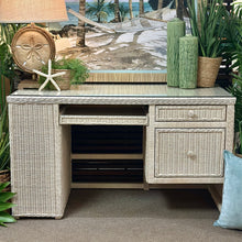 Load image into Gallery viewer, Wicker Desk & Chair