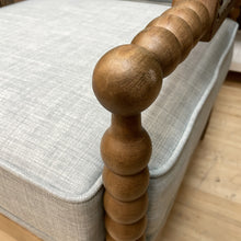 Load image into Gallery viewer, Spindle Chair w/ Light Blue Upholstery