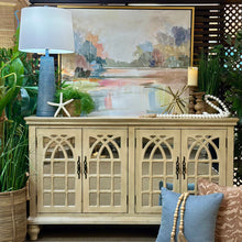 Load image into Gallery viewer, Beige 4DR Mirrored Cabinet