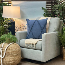 Load image into Gallery viewer, Light Blue Bassett Swivel Chair