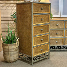 Load image into Gallery viewer, Pier1 Tall Wicker Dresser