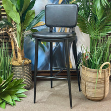 Load image into Gallery viewer, Set/2 Faux Leather Barstools