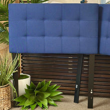 Load image into Gallery viewer, Upholstered Blue TWIN Bed