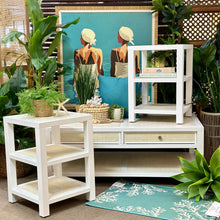 Load image into Gallery viewer, White Cane Coffee Table