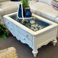 Load image into Gallery viewer, Ivory Shadowbox Coffee Table