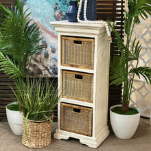 Load image into Gallery viewer, 3 Basket Ivory Shelf
