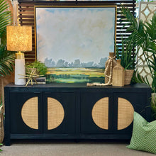 Load image into Gallery viewer, Black/Cane 4DR Cabinet