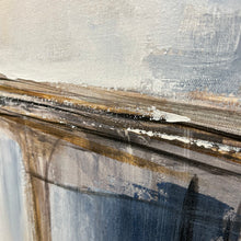 Load image into Gallery viewer, Blue & Gold Framed Abstract