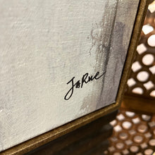 Load image into Gallery viewer, Blue & Gold Framed Abstract