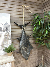 Load image into Gallery viewer, Hammered Metal Fish w/Rope