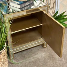 Load image into Gallery viewer, 2DRW Mirrored Nightstand