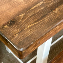 Load image into Gallery viewer, 2PC Reclaimed Wood/White Dining Set