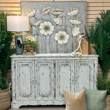 Load image into Gallery viewer, Distressed Ivory 4DR Cabinet