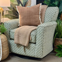 Load image into Gallery viewer, Textured Green Swivel Glider