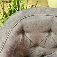 Load image into Gallery viewer, Blue Denim Swivel Chair