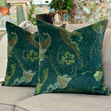 Load image into Gallery viewer, Kravet Velvet Botanical Pillow