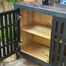 Load image into Gallery viewer, Black Mango Wood Cabinet
