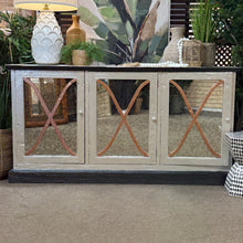 Load image into Gallery viewer, Painted Mirrored Cabinet