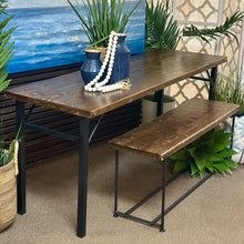Load image into Gallery viewer, 2PC Reclaimed Wood/Black Dining Set