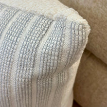 Load image into Gallery viewer, Grey/White Stripe Down Pillow