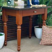 Load image into Gallery viewer, Wood/Marble Foyer Table