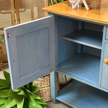 Load image into Gallery viewer, Ethan Allen Teal Cabinet