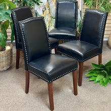 Load image into Gallery viewer, Black Faux Leather Dining Chair