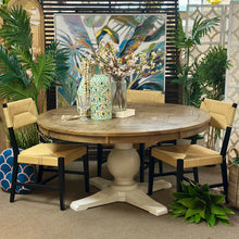 Load image into Gallery viewer, Round Two-Toned Dining Table
