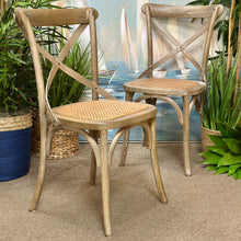 Load image into Gallery viewer, Rattan X Back Dining Chair