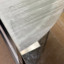 Load image into Gallery viewer, Glass Top Demilune Bar