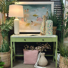 Load image into Gallery viewer, Green/White Striped Desk