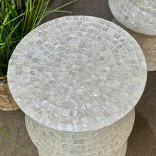 Load image into Gallery viewer, White Capiz Side Table