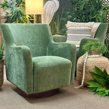 Load image into Gallery viewer, Moss Green Swivel Chair