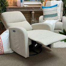 Load image into Gallery viewer, Beige Power Recliner