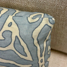 Load image into Gallery viewer, Light Blue & White Designer Lumbar