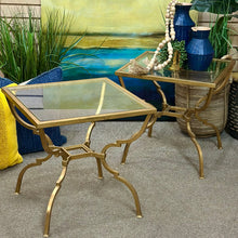 Load image into Gallery viewer, Antique Gold Side Table