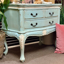 Load image into Gallery viewer, Aqua Antiqued Chest