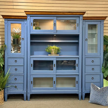 Load image into Gallery viewer, 3PC Blue Entertainment Cabinet