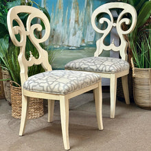 Load image into Gallery viewer, Ivory Scroll Chair