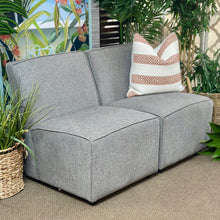 Load image into Gallery viewer, S/2 Grey Armless Connecting Chairs