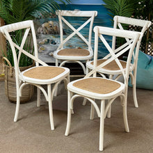 Load image into Gallery viewer, White Cane Seat Dining Chair