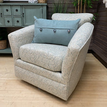 Load image into Gallery viewer, Pale Aqua Barrel Swivel Glider