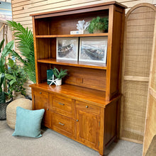 Load image into Gallery viewer, Crate & Barrel Teak Office Hutch