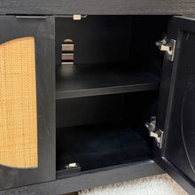 Load image into Gallery viewer, Black/Cane 4DR Cabinet
