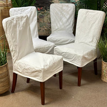 Load image into Gallery viewer, White Slicpcover Dining Chair
