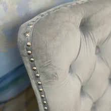 Load image into Gallery viewer, Grey Velvet Dining Chair