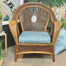 Load image into Gallery viewer, Peacock Wicker Rattan Chair