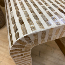 Load image into Gallery viewer, Waterfall Mother of Pearl Side Table