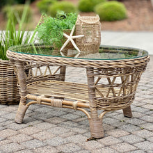 Load image into Gallery viewer, Natural Wicker Coffee Table